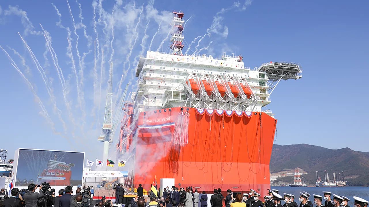 2021 삼성중공업 FLNG 출항 명명식 이미지 1