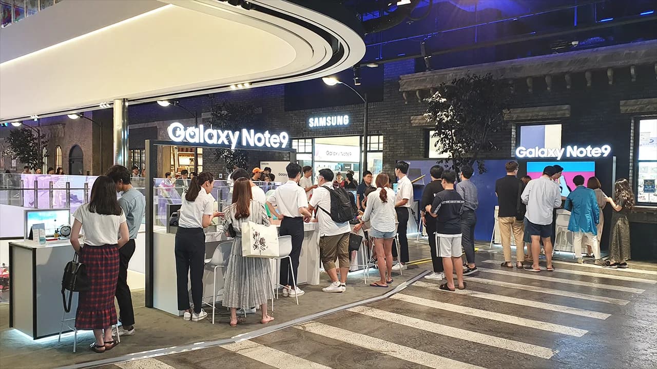2018 삼성 갤럭시 노트9 체험존 이미지 3
